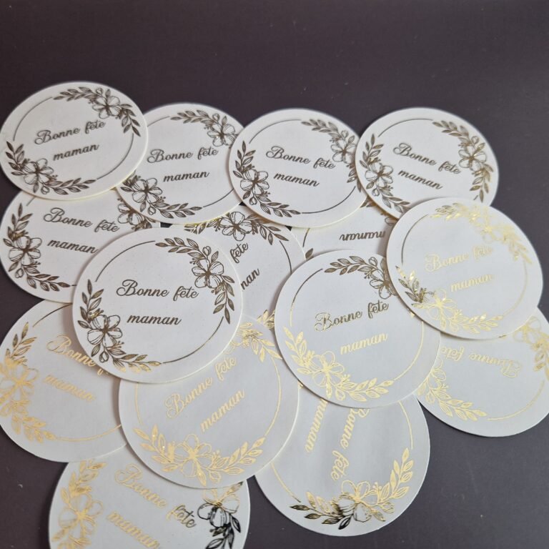Sticker doré Personnalisable