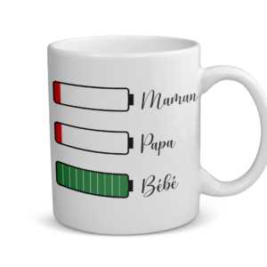 Mug céramique | Batterie faible