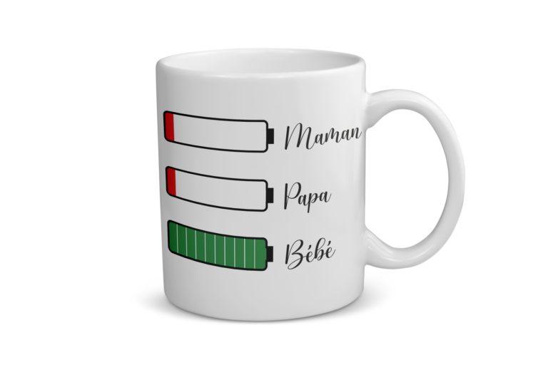 Mug céramique | Batterie faible