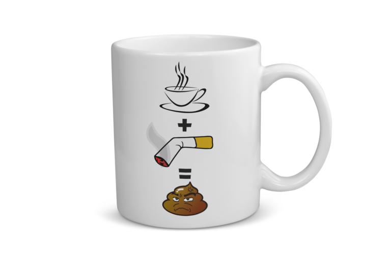 Mug céramique | Café clope caca