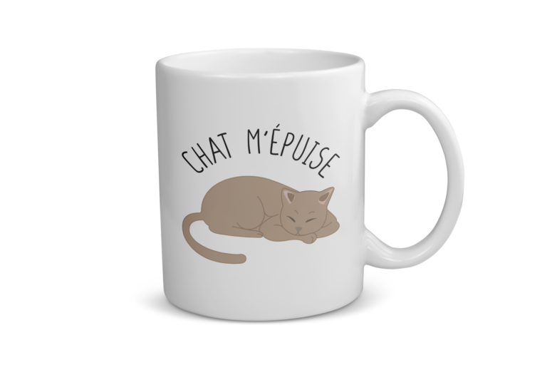 Mug céramique | Chat m&rsquo;épuise