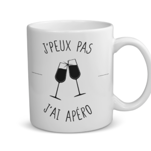 Mug céramique | J'peux pas j'ai apéro