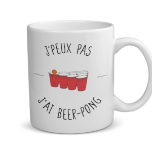 Mug céramique | J'peux pas j'ai beer-pong