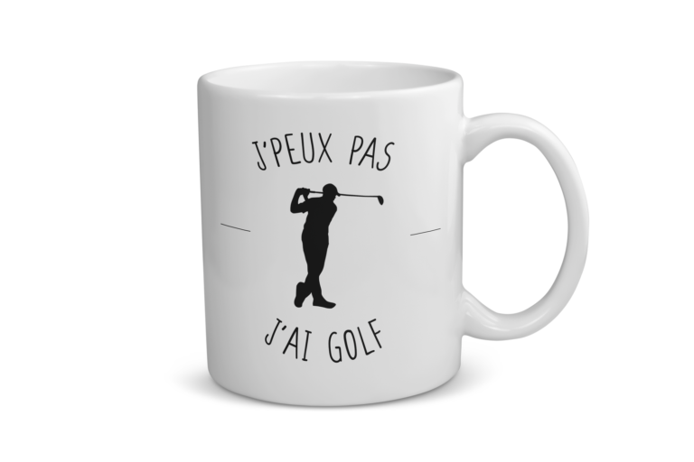 Mug céramique | J&rsquo;peux pas j&rsquo;ai golf