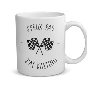Mug céramique | J’peux pas j’ai karting