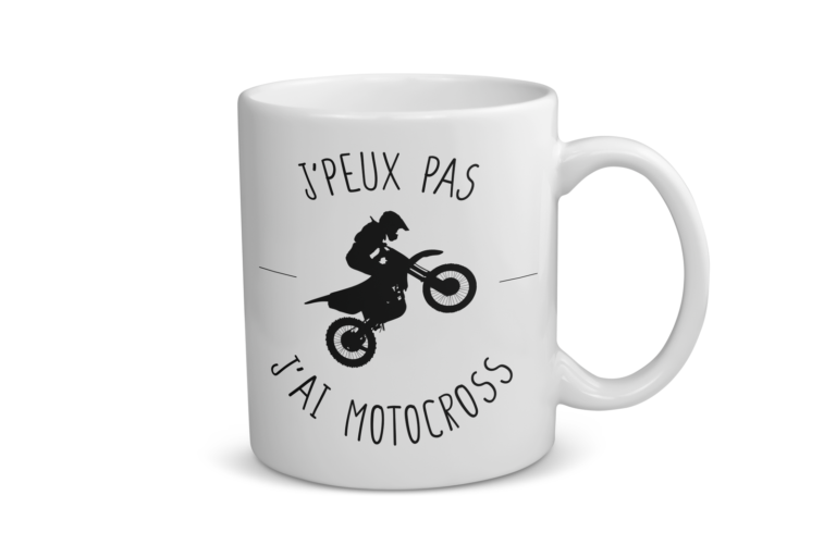 Mug céramique | J&rsquo;peux pas j&rsquo;ai motocross