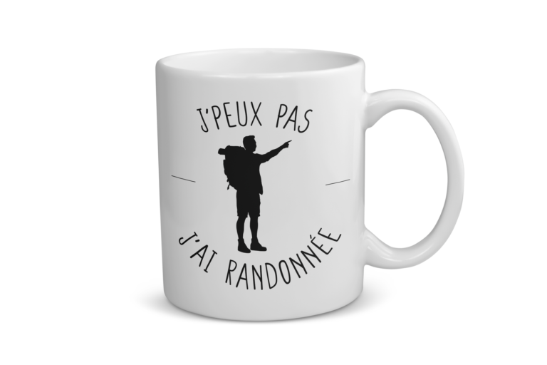 Mug céramique | J&rsquo;peux pas j&rsquo;ai randonnée