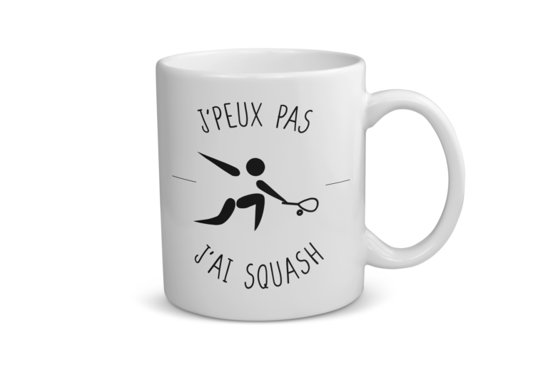 Mug céramique | J&rsquo;peux pas j&rsquo;ai squash