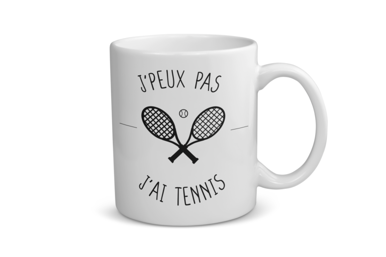 Mug céramique | J&rsquo;peux pas j&rsquo;ai tennis