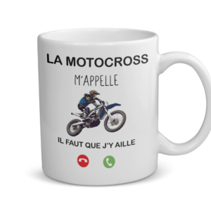 Mug céramique | La motocross m'appelle...