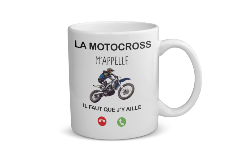 Mug céramique | La motocross m&rsquo;appelle…
