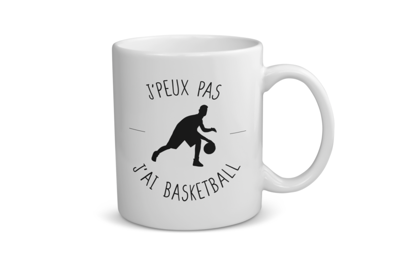 Mug céramique | J&rsquo;peux pas j&rsquo;ai basketball