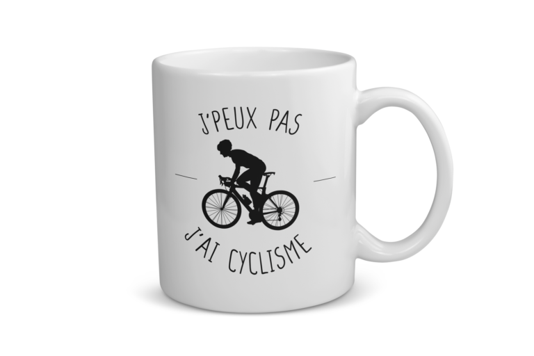 Mug céramique | J&rsquo;peux pas j&rsquo;ai cyclisme