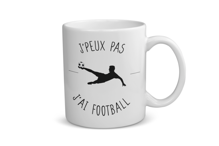 Mug céramique | J&rsquo;peux pas j&rsquo;ai football