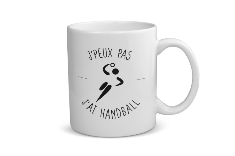 Mug céramique | J&rsquo;peux pas j&rsquo;ai handball