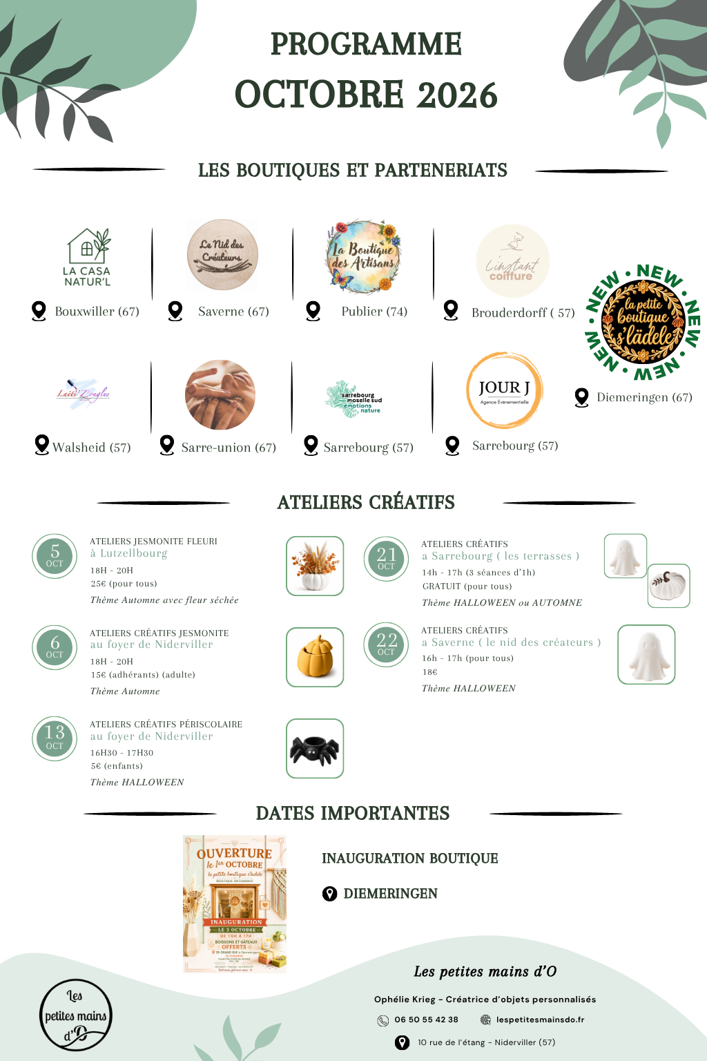 PROGRAMME OCTOBRE