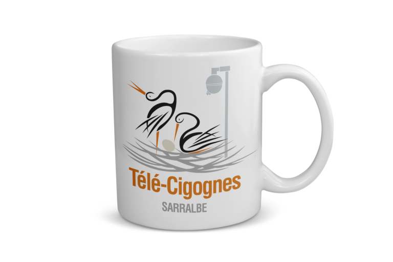 Mug céramique | Télé Cigognes oeuf
