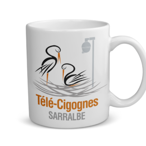 Mug céramique | Télé Cigognes nid