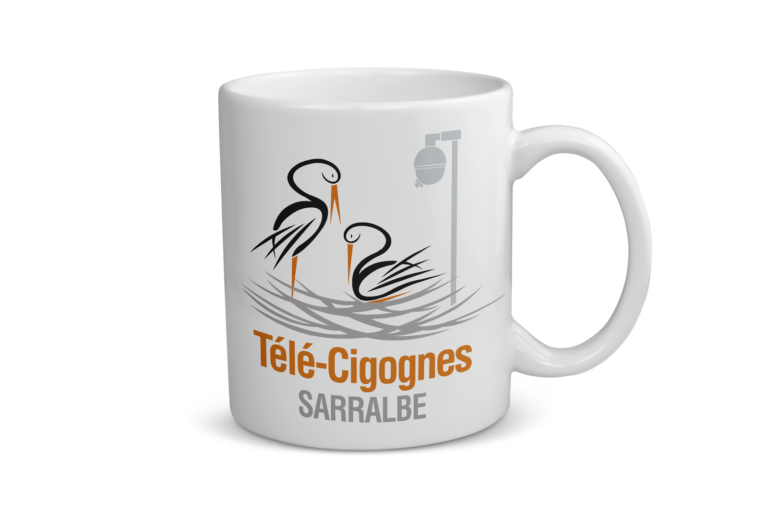 Mug céramique | Télé Cigognes nid
