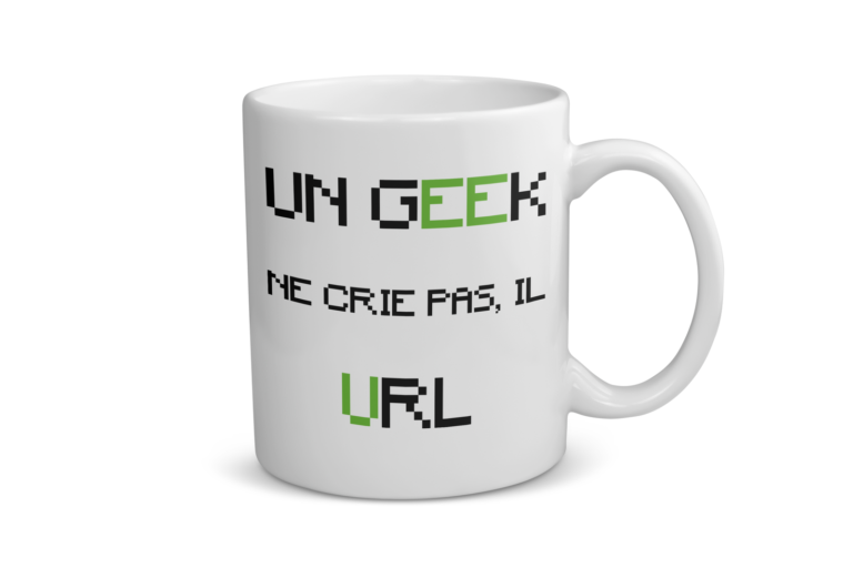 Mug céramique | Un geek ne crie pas, il url