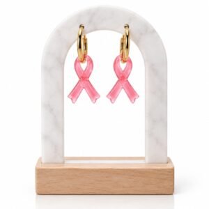 Collection Octobre rose – Pampilles interchangeables en résine époxy